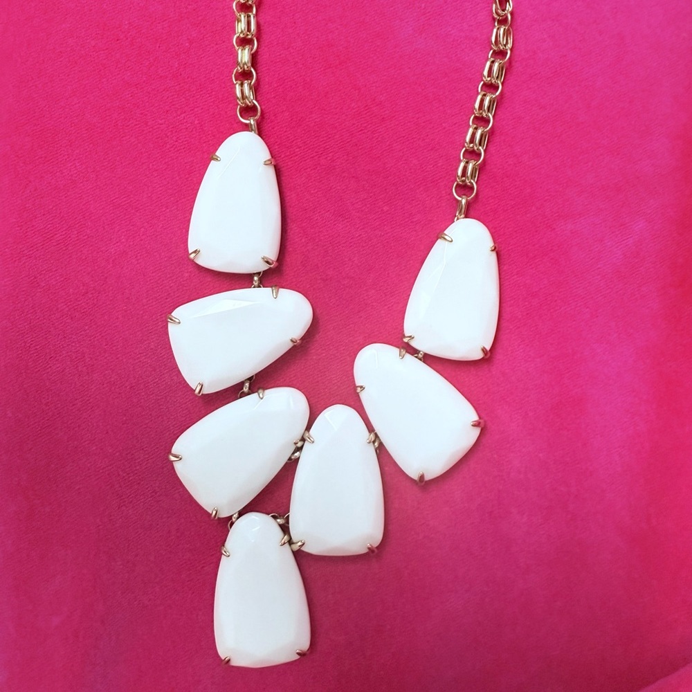 Kendra Scott White Harlow Necklace